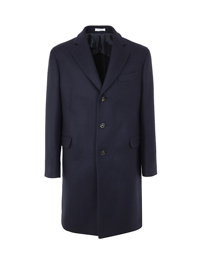 Boglioli Single Breasted Coat In Blue