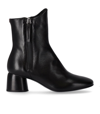 Halmanera Caren Black Heeled Ankle Boot In Nero