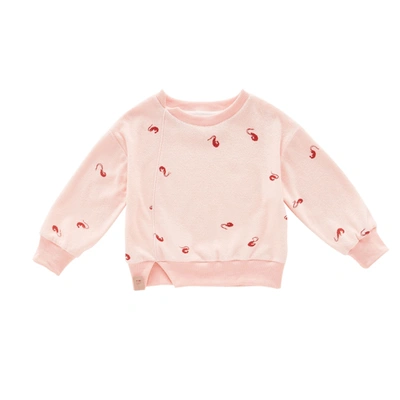 Omamimini Kids' Terry Sweatshirt In Pink