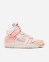 Nike Dunk 1985 Topstitched Denim And Leather High-top Sneakers In Multi