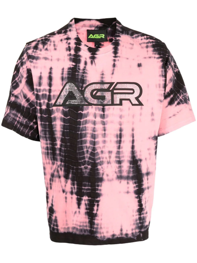 Agr Tie Dye Cotton Jersey T-shirt In Pink