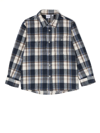 Aspesi Checked Cotton Flannel Shirt In Multicolor