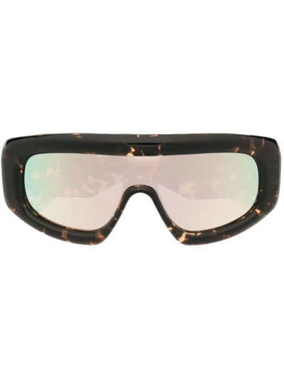 Palm Angels Carmel Oversize-frame Sunglasses In Braun