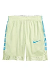 Nike Kids' Elite Basketball Shorts In Limice/chlblu