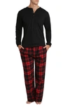 Sleephero Flannel Pajama Set In Buffalo Check