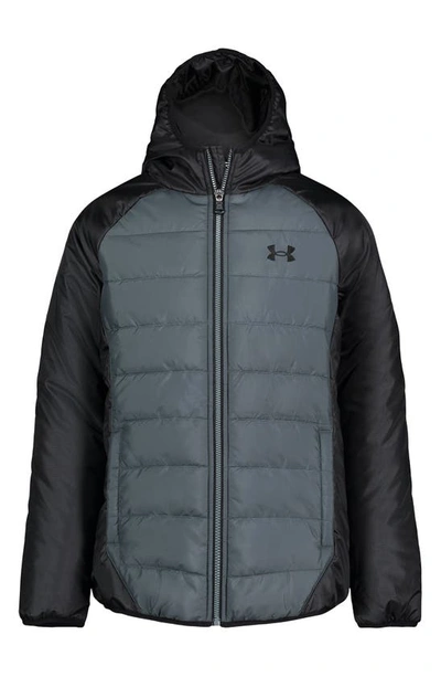 Under Armour Kids' Tuckerman Puffer Jacket In Pitch Gray