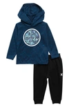 Hurley Babies' Cloud Slub Pullover & Joggers Set In Night Force
