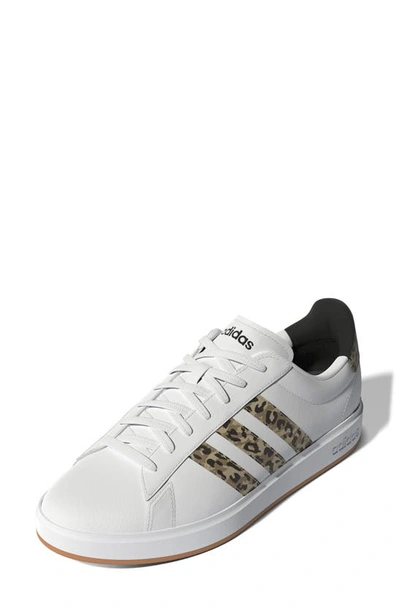 Adidas Originals Adidas Women's Essentials Grand Court 2.0 Casual Shoes In White/ White / Core Black