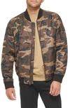 Levi's® Nylon Satin Bomber Jacket In Camouflage