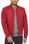 Levi's® Nylon Satin Bomber Jacket In Red