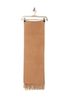 Hickey Freeman Cashmere Fringe Scarf In Camel