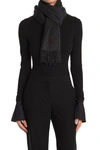 Hickey Freeman Cashmere Fringe Scarf In Char