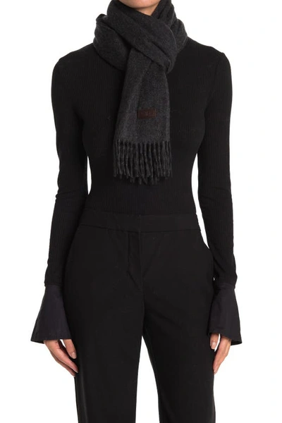 Hickey Freeman Cashmere Fringe Scarf In Char