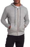 Pino By Pinoporte Full Zip Hoodie In Charcoal