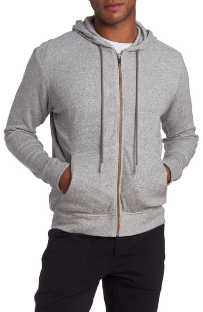 Pino By Pinoporte Full Zip Hoodie In Charcoal