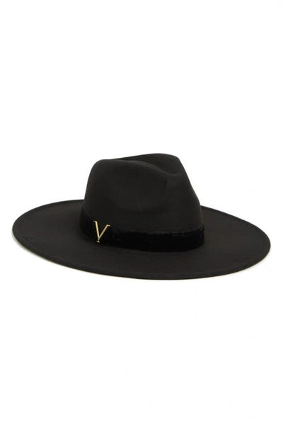 Vince Camuto Oversized Panama Hat In Black