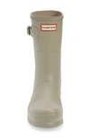Hunter Original Short Waterproof Rain Boot In Grey