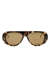 Palm Angels Sierra Round-frame Sunglasses In Crystal Havana Mirror Bronze