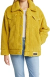 Ugg Fleece Trucker Jacket In Sea Kelp