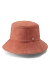 Helen Kaminski Whitney Leather Bucket Hat In Blossom Suede