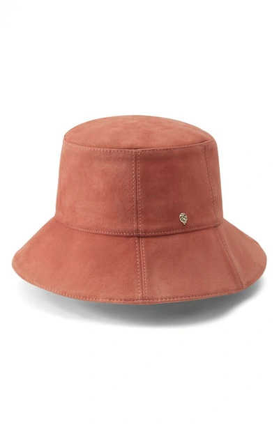 Helen Kaminski Whitney Leather Bucket Hat In Blossom Suede