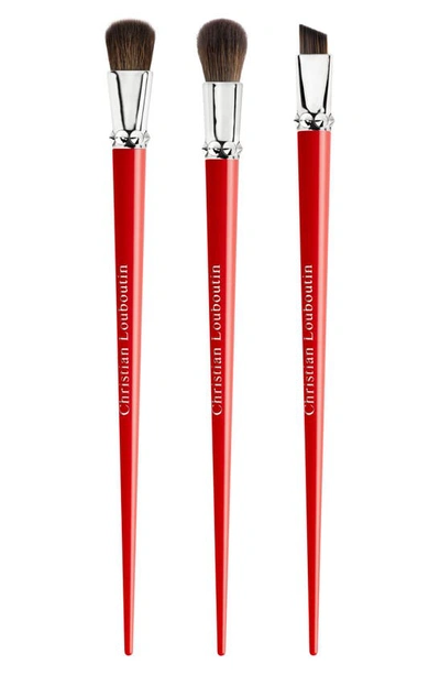 Christian Louboutin Eye Brush Trio In Multi