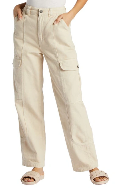 Billabong Wall To Wall Cargo Pants In Anw-antique White