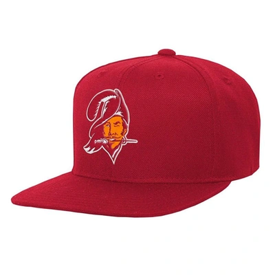 MITCHELL & NESS YOUTH MITCHELL & NESS RED TAMPA BAY BUCCANEERS GRIDIRON CLASSICS GROUND SNAPBACK HAT