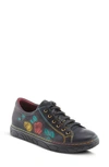 L'artiste Dezi Flat Low-top Sneaker In Black Multi