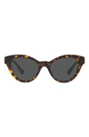 Versace 52mm Cat Eye Sunglasses In Havana