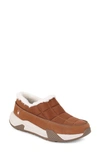 Spyder Leah Faux Fur Lined Waterproof Slip-on Sneaker In Roasted Pecan