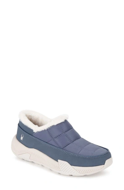 Spyder Leah Faux Fur Lined Waterproof Slip-on Trainer In Vintage Indigo