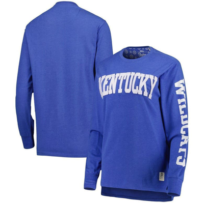 Pressbox Royal Kentucky Wildcats Two-hit Canyon Long Sleeve T-shirt