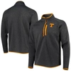 Columbia Charcoal Tennessee Volunteers Canyon Point Omni-shield Raglan Half-zip Top In Charcoal
