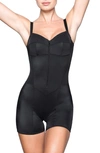 Skims Glam Short Bodysuit In Onyx