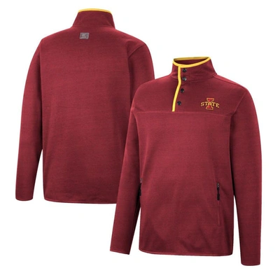 Colosseum Cardinal Iowa State Cyclones Rebound Quarter-snap Jacket