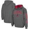 Colosseum Youth  Charcoal Alabama Crimson Tide 2-hit Team Pullover Hoodie In Charcoal
