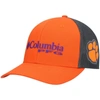 COLUMBIA COLUMBIA ORANGE/GRAY CLEMSON TIGERS PFG SNAPBACK HAT