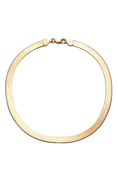 Lana Jewelry Liquid Gold Mega Herringbone Chain Bracelet In Yellow