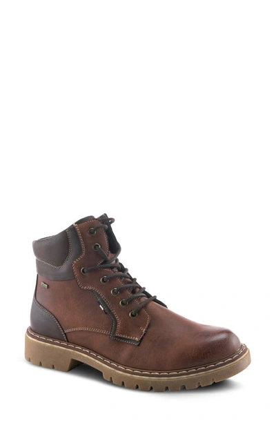 Spring Step Oliver Plain Toe Boot In Brown