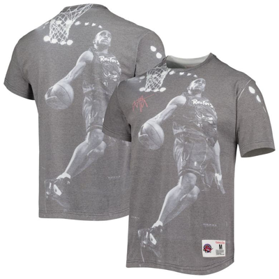 Mitchell & Ness Men's  Vince Carter Heather Gray Toronto Raptors Above The Rim T-shirt