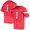 UNDER ARMOUR UNDER ARMOUR #1 RED TEXAS TECH RED RAIDERS LOGO REPLICA FOOTBALL JERSEY