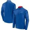 Fanatics Branded Royal/red Buffalo Bills Ringer Quarter-zip Jacket In Royal
