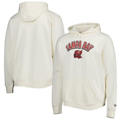 New Era Cream Tampa Bay Buccaneers Sideline Chrome Pullover Hoodie