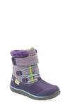See Kai Run Kids' Gilman Waterproof Snow Boot In Purple