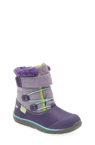See Kai Run Gilman Waterproof Snow Boot In Purple