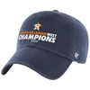 47 '47 NAVY HOUSTON ASTROS  2022 AL WEST DIVISION CHAMPIONS CLEAN UP ADJUSTABLE HAT