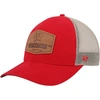 47 '47 RED WISCONSIN BADGERS RAWHIDE TRUCKER ADJUSTABLE HAT