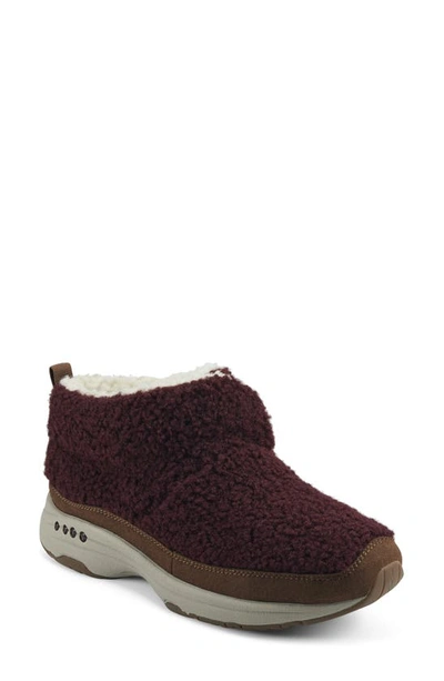 Easy Spirit Women's Trippin Cozy Ankle Booties Women's Shoes In Dark Red 600
