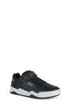 Geox Kids' Perth Sneaker In Black/ Dk Grey